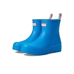 Hunter Women's Original Play Boot Short/Mid Rain, Poolhouse Blue, 6 US